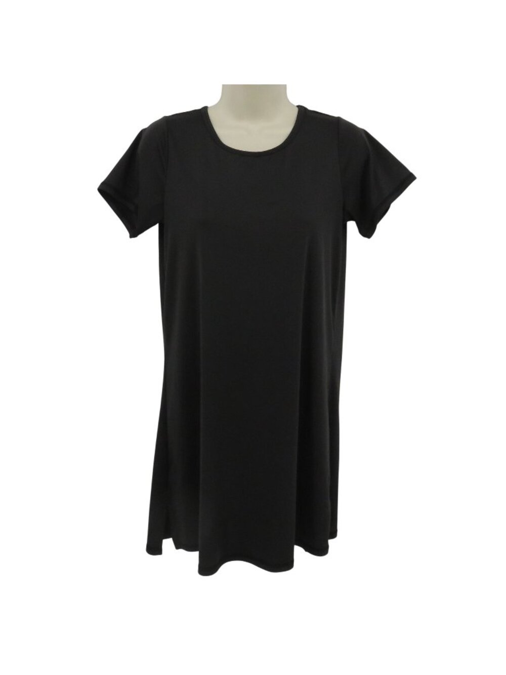 Sheex Women Extra Small XS Black Short Sleeve Cooling Nightgown Sleep Dress